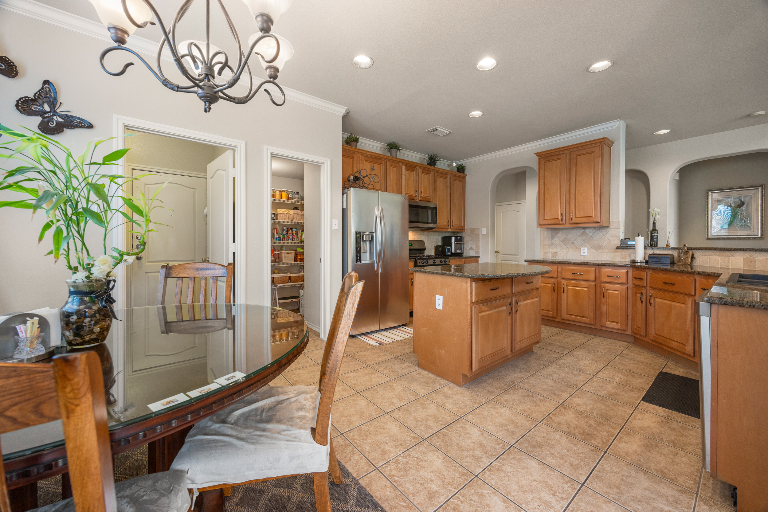 Dining area convenient to the kitchen